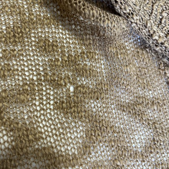 Umgee Womens L Cardigan Sweater Brown Long Sleeve Open Front Knit Layered Lace - Picture 10 of 15